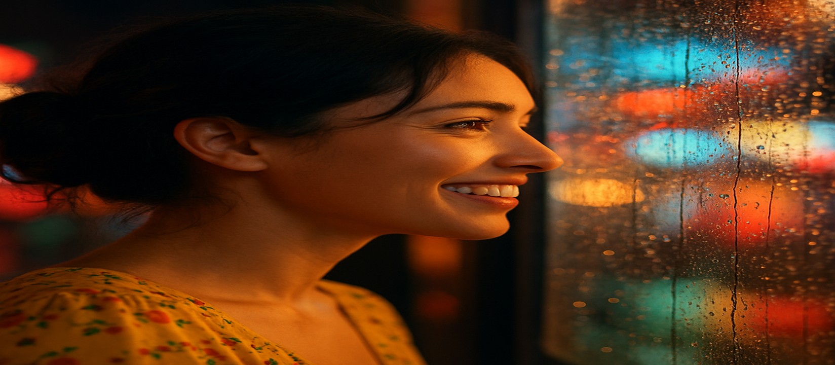 উজ্জ্বল গেমিং প্ল্যাটফর্মের পরিবেশে আর্কেড মেশিনটির পাশে হাসিমুখ এক তরুণী